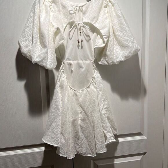 Princess Polly MARANO MINI DRESS WHITE size 8 - Picture 6 of 6